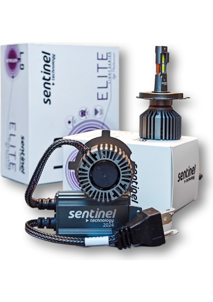 H4 LED Xenon Şimşek Etkili Arıza Yakmaz Elite Serisi Beyaz 12V Uzun Kısa