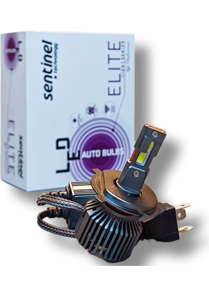 H4 LED Xenon Şimşek Etkili Arıza Yakmaz Elite Serisi Beyaz 12V Uzun Kısa