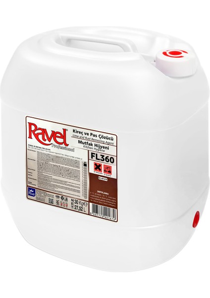 Endüstriyel Konsantre Kireç Çözücü 20 kg