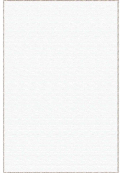 Beyaz Kaymaz Taban Sade Kesme Rulo Özel Ölçülü Yolluk AR584 modelleri