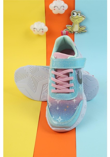 Özel Tasarım Tam Esnek Hava Alabilen Çocuk Spor Ayakkabısı Özel Gün Sneaker Yeni Sezon