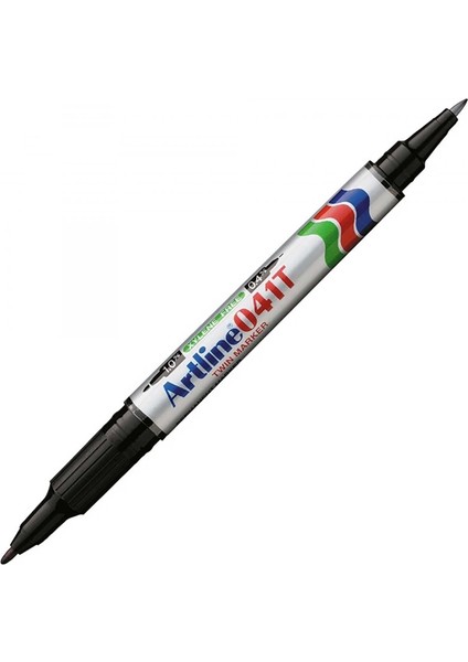EK-041T Iki Uçlu Permanent Markör Siyah