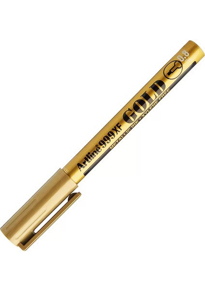 999XF Davetiye Kalemi Markör 0.8mm Altın Yaldız