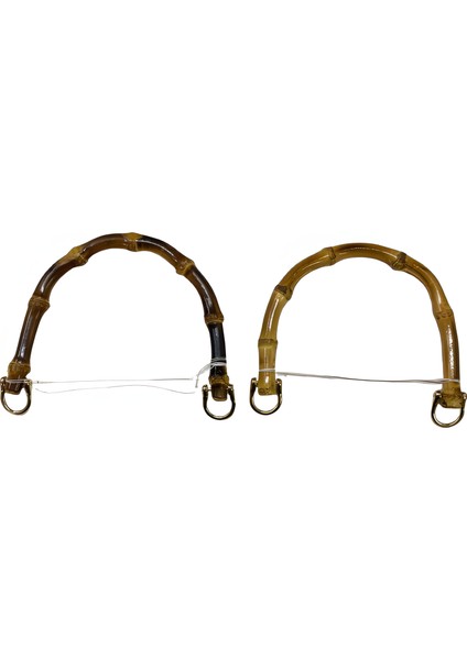 Elegant Bambu Çanta Sapı U Model 15 cm Uk4