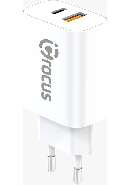 Ion 20 W Pd+Qc.3.0 Çift Çıkışlı Hızlı Seyahat Şarj Adaptörü