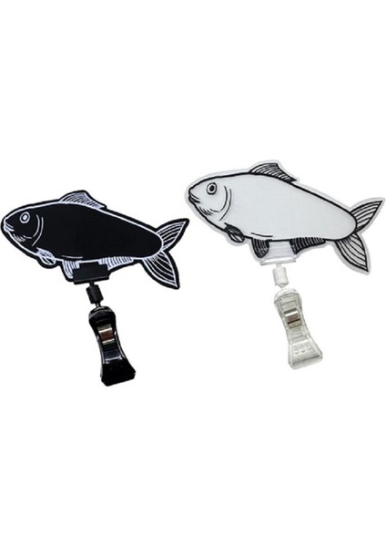 Büyük Mandallı Fiyatlık Balık - Siyah (Pakette 5 Adet)