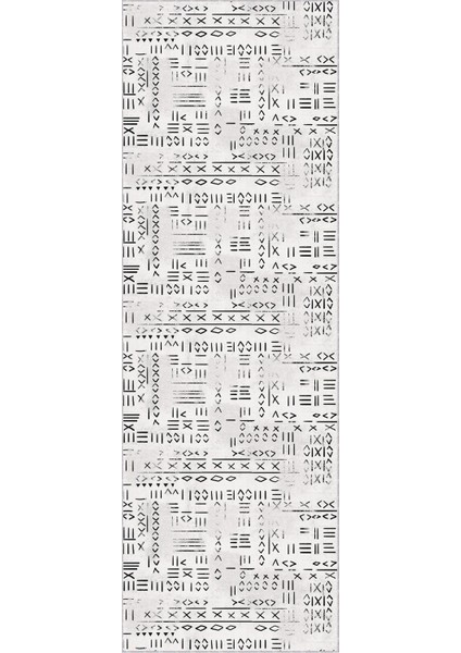 Açık Gri Kaymaz Etnik Kesme Rulo Özel Ölçülü Yolluk AR1375 fiyatları