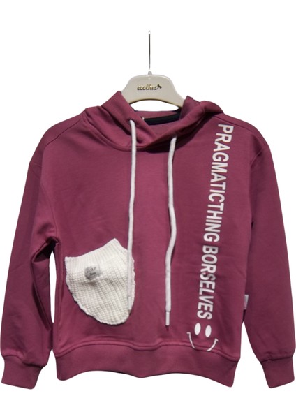 Triko Cepli Kapüşonlu Sweatshırt