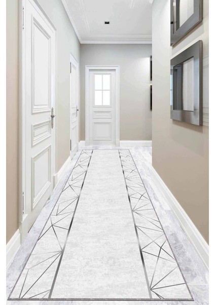 Silver Kaymaz Çerçeveli Kesme Rulo Özel Ölçülü Yolluk AR255