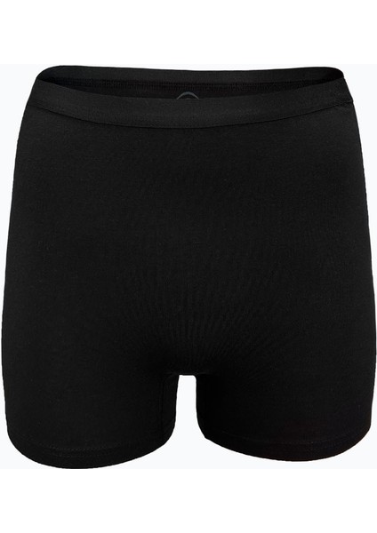 Kadın 5 Li Siyah Iz Yapmayan Modal Yüksek Bel Boxer 5M108