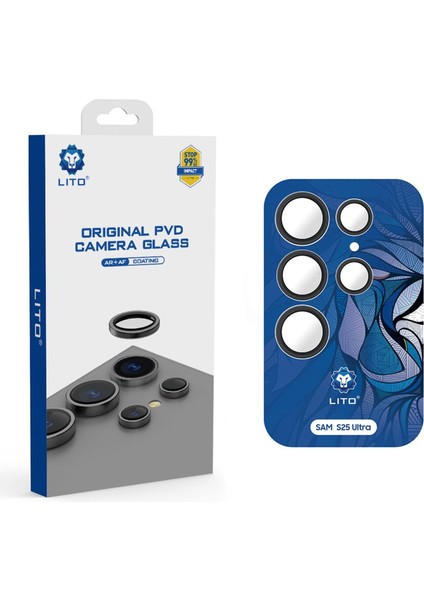 Samsung Galaxy S25 Ultra Kamera Lens Koruyucu Siyah