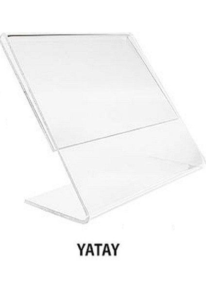 L Pleksi Etiketlik Yatay - A/5 (21*15 Cm) (Pakette 10 Adet)