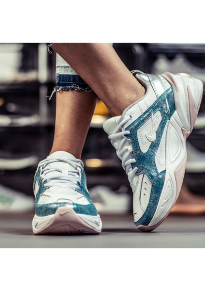 M2K Tekno Leather Unisex Reflector Sneaker Hakiki Deri Beyaz Spor Ayakkabı