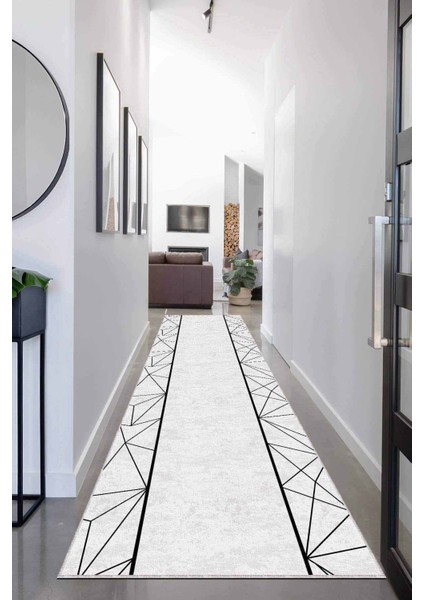 Gri Kaymaz Çerçeveli Kesme Rulo Özel Ölçülü Yolluk AR369