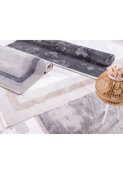 Safir 4019 Krem Uzun Ömürlü Yumuşak Polyester Halı modelleri