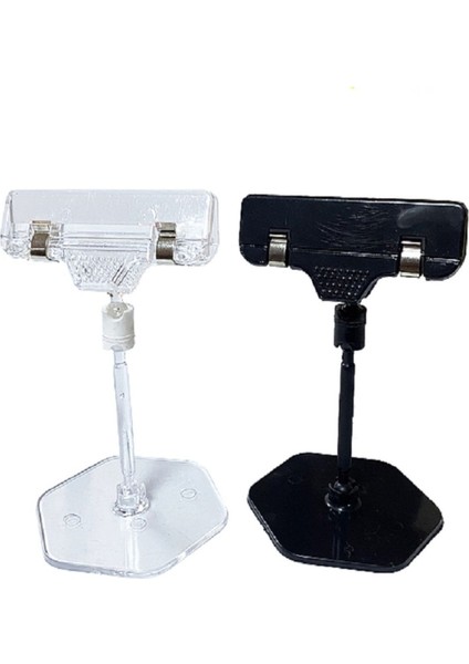 Ayaklı Maşa Tutucu 50 mm - Şeffaf (Pakette 10 Adet)