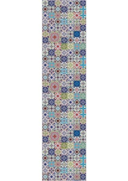 Renkli Kaymaz Çini Desen Kesme Rulo Özel Ölçülü Yolluk AR499 fiyatları