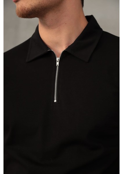 Siyah Yarım Oversize Fermuarlı Erkek Şort Takımı fiyatları