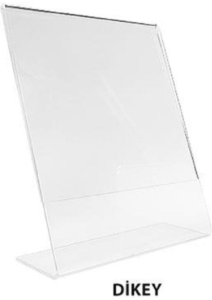 L Pleksi Etiketlik Dikey - A/5 (21*15 Cm) (Pakette 10 Adet)