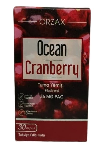 Ocean Cranberry Takvıye Edıcı Gıda 30 Tablet