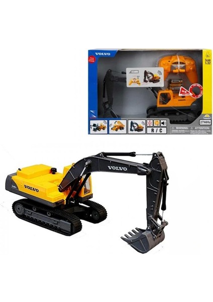 88753 Uzaktan Kumandalı Sesli ve Işıklı Volvo Ekskavatör 1:32