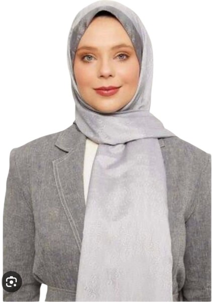 Monogram Şal Gri