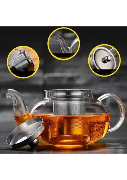 Çelik Süzgeçli Demlik 600 ml CD-600M fırsatları