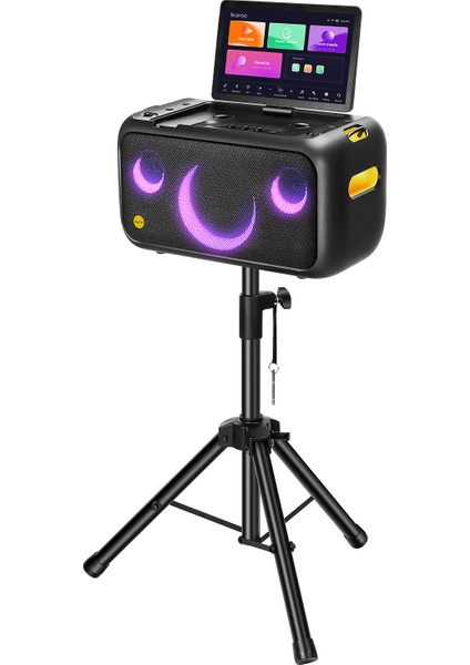 Partybox Hoparlör Standlı Break X1 800W Karaoke Bluetooth Hoparlör Seti