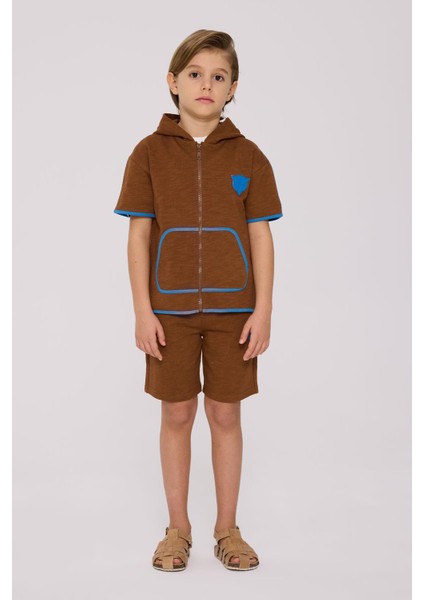 Bg Store Erkek Çocuk Kahverengi Eşofman Üstü