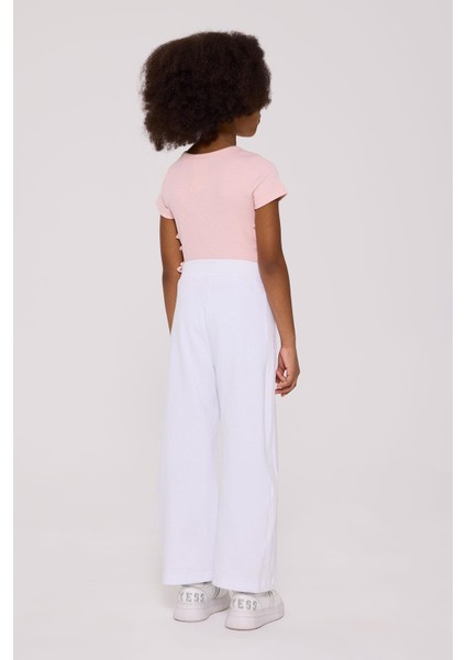 Bg Store Kız Çocuk Beyaz Eşofman Altı