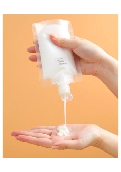 3 Adet 100 ml Krem Şampuan Kabı Tekrar Kullanılabilir Set