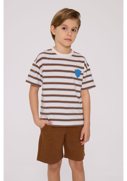 Bg Store Erkek Çocuk Çizgili Tshirt