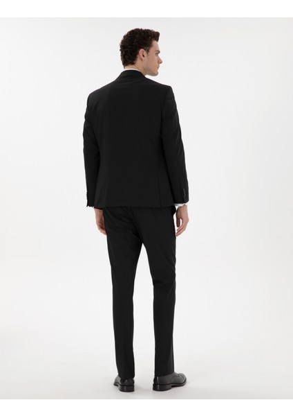 Erkek Siyah Slim Fit Takım Elbise 50309532-VR046 indirimleri