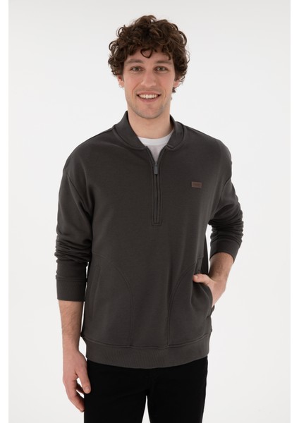 Erkek Antrasit Sweatshirt 50293380-VR006 modelleri