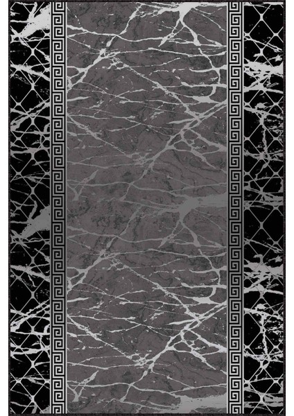 Füme Kaymaz Çerçeveli Kesme Rulo Özel Ölçülü Yolluk AR948 modelleri