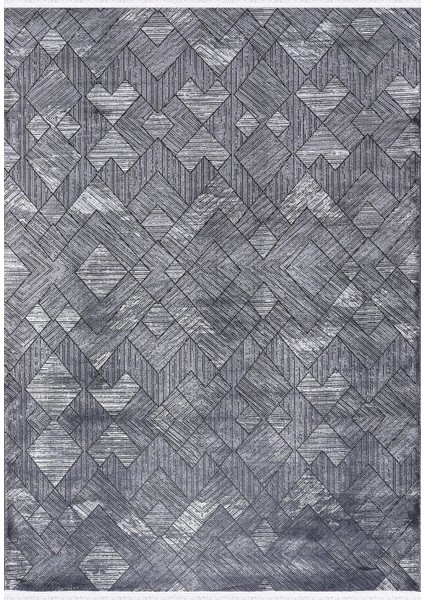 Safir 4035 Gri Uzun Ömürlü Yumuşak Polyester Halı