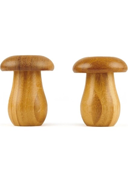 Bambu 2'li Mantar Şekilli Tuzluk ve Biberlik modelleri