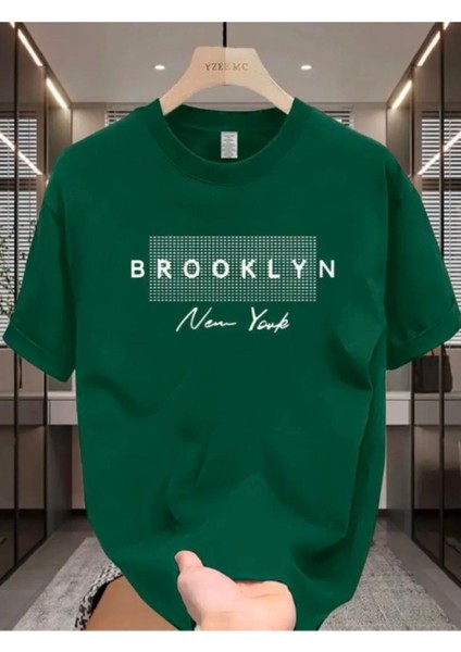 Brooklyn Baskılı Basic T-Shirt