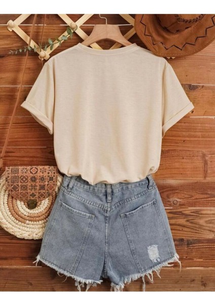 Lıve By Yazı Baskılı Basic T-Shirt fiyatları