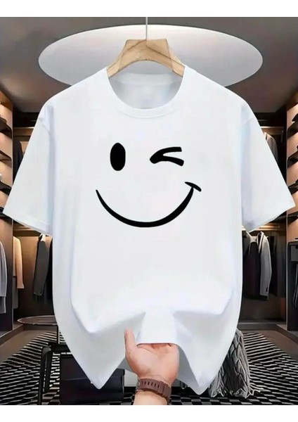 Emoji Baskılı Basic T-Shirt