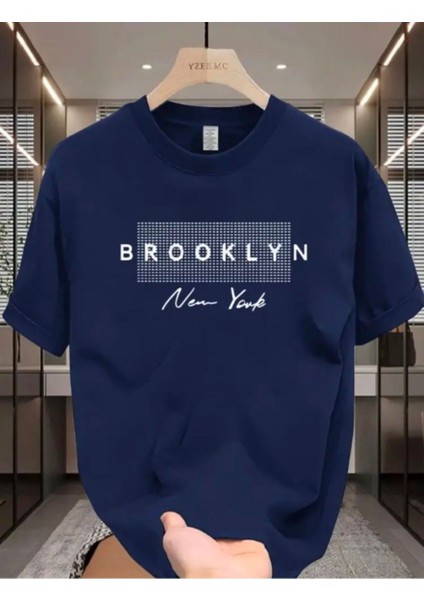 Brooklyn Baskılı Basic T-Shirt