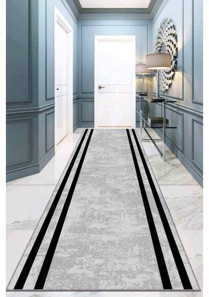 Gri Kaymaz Çerçeveli Kesme Rulo Özel Ölçülü Yolluk AR311