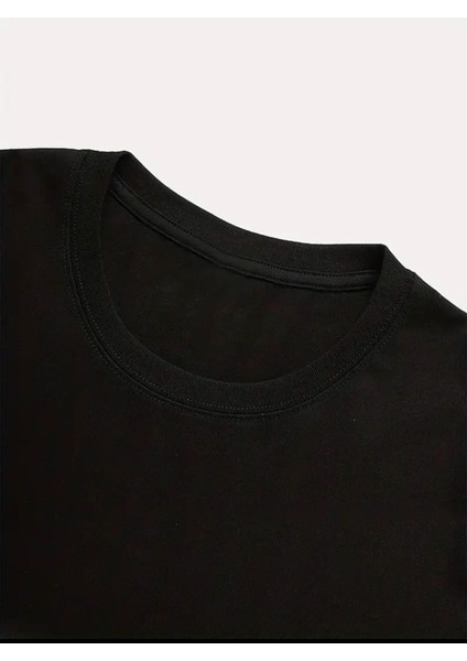 Yan Yana Kalpler Baskılı Basic T-Shirt modelleri