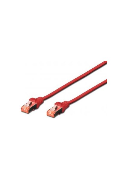 Digitus DK-1644-020/R 2 mt Cat6 AWG27/7 S/ftp Lzsh Kırmızı Patch Cord Kablo
