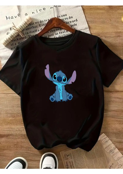 Karakter Baskılı Basic T-Shirt