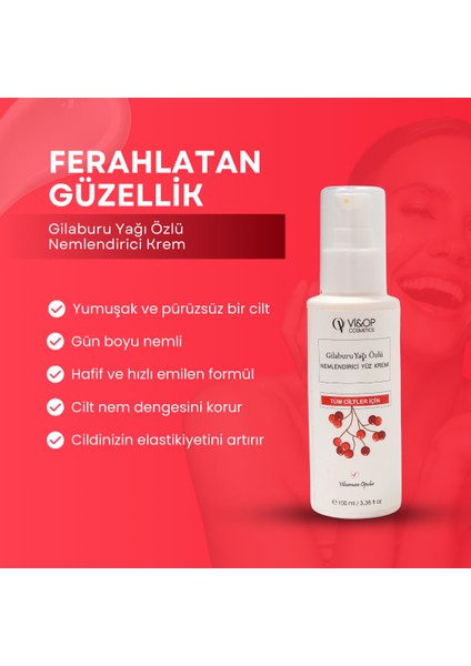 Gilaburu Yağı Özlü Nemlendirici Yüz Kremi fırsatları