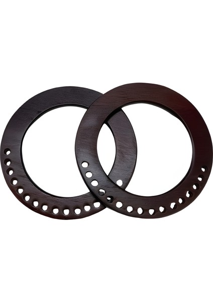 Elegant Ahşap Çanta Sapı O Model 15 cm Ah9