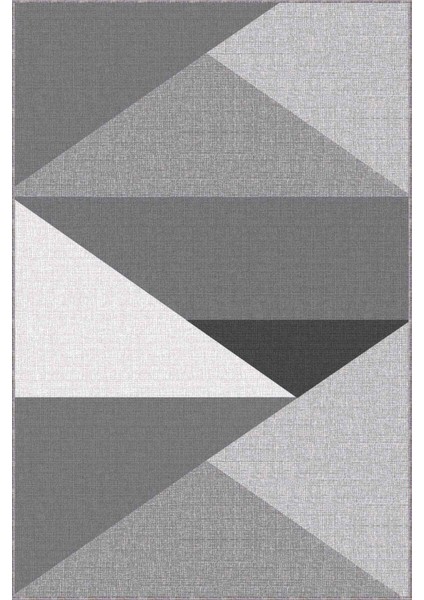 Gri Kaymaz Geometrik Kesme Rulo Özel Ölçülü Yolluk AR1334 modelleri