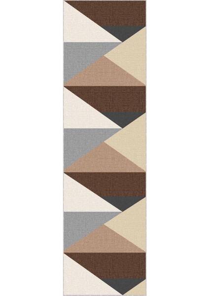 Bej Kaymaz Geometrik Kesme Rulo Özel Ölçülü Yolluk AR1333 fiyatları