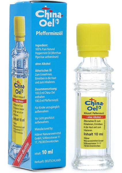 Çin Yağı 10 Ml. Orta Boy Orijinal China Oil Chiana Oel
